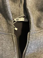 Vorschaubild 4 von Damen Sweatjacke Kapuzenjacke Gr. L grau meliert Cropped Hoodie