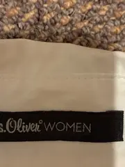 Vorschaubild 7 von Damen Bluse Langarm Klassisch Uni Weiß Baumwolle Gr. 40 L Business