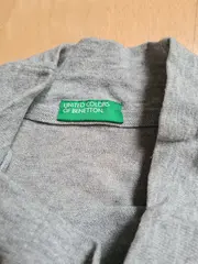 Vorschaubild 3 von Pullover Damen Gr. 38 M Grau Basic Meliert Langarm