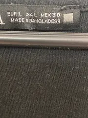 Vorschaubild 3 von Damen T-Shirt V-Ausschnitt Schwarz Gr. 40/L Basic Baumwolle NEU