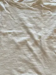 Vorschaubild 4 von Damen T-Shirt Gr. S Beige Baumwolle Basic Slub Jersey