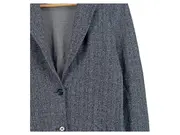 Vorschaubild 2 von Damen Blazer Gr. 44 Grau Fischgrät Baumwolle Casual