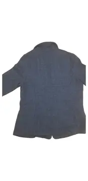 Vorschaubild 5 von Damen Blazer Gr. 44 Grau Fischgrät Baumwolle Casual