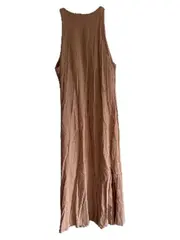 Vorschaubild 2 von Damen Trägerkleid Gr. 38/M Beige Maxikleid ärmellos Sommer