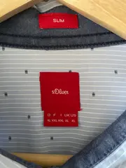 Vorschaubild 3 von Herren Freizeithemd Langarm Slim Fit Blau Gr. XL Baumwolle