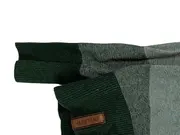 Vorschaubild 5 von Damen Hoodie Pullover Schalkragen Gestreift Grün Gr. 36/S Baumwolle