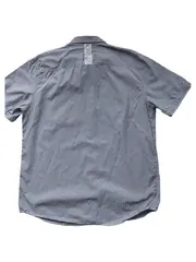 Vorschaubild 2 von Herren Kurzarm Hemd Gr. XL Blau Gestreift Baumwolle Casual