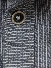 Vorschaubild 3 von Herren Kurzarm Hemd Gr. XL Blau Gestreift Baumwolle Casual