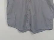 Vorschaubild 4 von Herren Kurzarm Hemd Gr. XL Blau Gestreift Baumwolle Casual