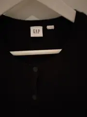 Vorschaubild 5 von Damen Strickjacke Cardigan Schwarz Gr. M 38 Langarm Basic Baumwolle