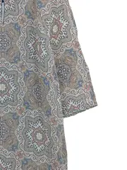 Vorschaubild 2 von Damen Sommerkleid Gr. 42/XL Paisley Bohemian Viskose Mehrfarbig