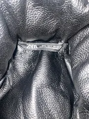 Vorschaubild 5 von Steppjacke Damen Gr. 40 L Schwarz Kunstleder Puffer Jacke Winter Urban