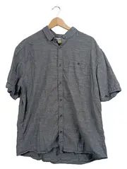 Vorschaubild 1 von Herren Kurzarmhemd Grau XXL Baumwolle Casual