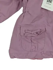 Vorschaubild 2 von Mädchen Leichte Jacke Gr. 86 Lila Schleifen Kapuze