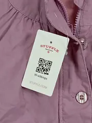 Vorschaubild 3 von Mädchen Leichte Jacke Gr. 86 Lila Schleifen Kapuze