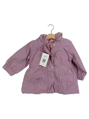 Vorschaubild 1 von Mädchen Leichte Jacke Gr. 86 Lila Schleifen Kapuze