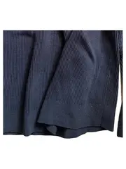 Vorschaubild 5 von Herren Pullover Troyer Gr. M Blau Baumwolle Rippstrick