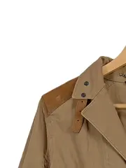 Vorschaubild 3 von Damen Outdoorjacke Beige Gr. 6 Lederdetails Safari