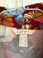 Vorschaubild 4 von Damen Hemdblusenkleid Gr. 36 Blumenmuster Mehrfarbig Viskose