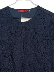 Vorschaubild 2 von Strickjacke Damen Gr. 36 Blau Elegant Spitze Festlich 3/4 Arm