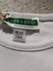 Vorschaubild 2 von Langarmshirt Kinder Gr. 86 Weiß Basic Baumwolle