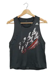 Vorschaubild 1 von Damen Sport Tank Top Adizero Heat.RDY Laufshirt Gr. S Grau