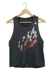Vorschaubild 5 von Damen Sport Tank Top Adizero Heat.RDY Laufshirt Gr. S Grau