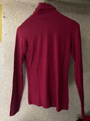 Vorschaubild 2 von Damen Rollkragenpullover Pink Gr. S Langarm Basic Viskose