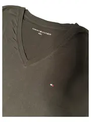 Vorschaubild 2 von Herren T-Shirt Basic Kurzarm Logo Uni Schwarz Gr. XXL