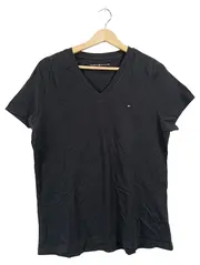 Vorschaubild 1 von Herren T-Shirt Basic Kurzarm Logo Uni Schwarz Gr. XXL