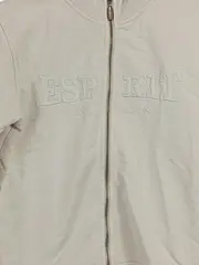 Vorschaubild 3 von Damen Sweatjacke Strickjacke Gr. M beige Reißverschluss