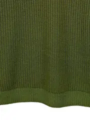 Vorschaubild 3 von Herren Strickpullover Gr. 56 Oliv Merinowolle Rippstrick