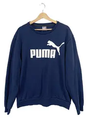 Vorschaubild 1 von Herren Sweatshirt Logo Print Freizeit Blau Gr. XL 56