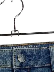 Vorschaubild 4 von Denim Jeansrock Damen Gr. 38 Blau Nieten Mini Stretch