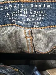 Vorschaubild 6 von Denim Jeansrock Damen Gr. 38 Blau Nieten Mini Stretch