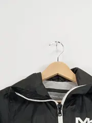 Vorschaubild 6 von Kinder Windbreaker Jacke Gr. 8/128 Schwarz Grau Kapuze