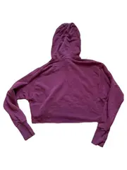Vorschaubild 2 von Damen Crop Hoodie Kapuzenpullover Lila Gr. XS Sportlich