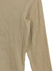 Vorschaubild 3 von EDC Damen Strickjacke Cardigan Rippstrick Gr. 34 XS Beige Baumwolle Basic