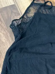 Vorschaubild 3 von Damen Top Viskose Spitze Träger Schwarz Gr. 38 M Casual