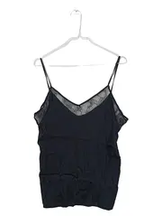 Vorschaubild 1 von Damen Top Viskose Spitze Träger Schwarz Gr. 38 M Casual