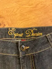 Vorschaubild 3 von Denim Damen Capri Jeans Shorts Gr. 34 W26 Blau Stickerei