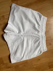 Vorschaubild 7 von Damen Sport Shorts Gr. S weiß Baumwolle Gummibund Logo