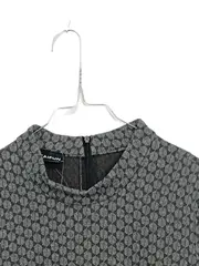 Vorschaubild 3 von TAIFUN Damen Kleid A-Linie Gr. 40/L Grau Geometrisch Langarm