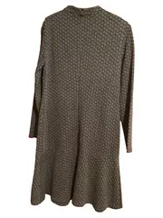 Vorschaubild 2 von TAIFUN Damen Kleid A-Linie Gr. 40/L Grau Geometrisch Langarm