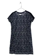 Vorschaubild 1 von Spitzenkleid Damen Blau Gr. 40 Elegant Lochmuster Festlich Kurzarm