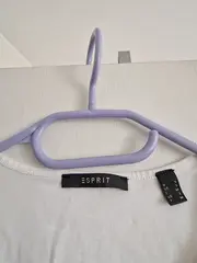 Vorschaubild 5 von Damen T-Shirt Weiß Gr. 36/S V-Ausschnitt Zierknöpfe Casual