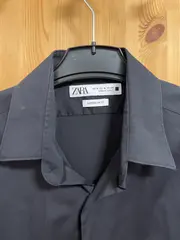 Vorschaubild 5 von Herren Business Hemd Schwarz Superslim Fit Gr. M Langarm