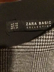 Vorschaubild 5 von Bleistiftkleid Damen XS Grau Kariert Business Büro Midikleid Raffung