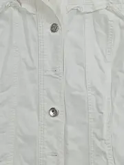Vorschaubild 4 von Jeansjacke Damen Weiß Gr. 36 Baumwolle Stickerei Freizeit