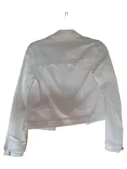 Vorschaubild 2 von Jeansjacke Damen Weiß Gr. 36 Baumwolle Stickerei Freizeit